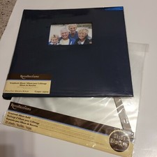 'Recollections' 12x12 Blue Scrapbook Album  Pack Of Refill Pages Both NEW 