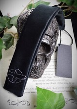 BLACK VELVET WAND BAG Raven Wicca pagan Witchcraft Raven and Moon