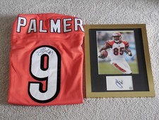 CHAD JOHNSON / CARSON PALMER Autographed Jersey & Photo - CINCINNATI BENGALS!