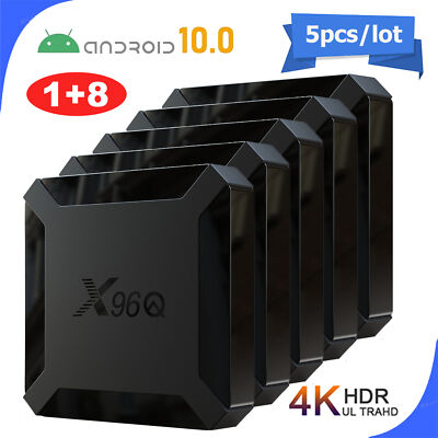 5PCS X96Q Android 4K TV Box Allwinner H313 Quad Core 1GB/8GB Media Player P2N9
