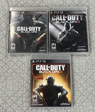 Call Of Duty Black Ops 1, 2, & 3 PlayStation 3 PS3  Lot Of 3