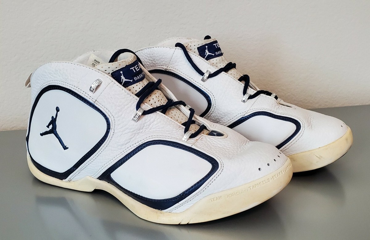 Jordan Deuce Trey White Navy size 9 2003 | eBay