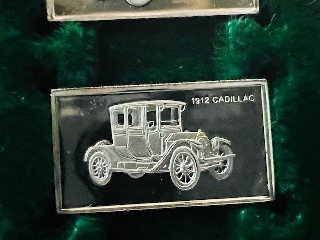Franklin Mint Silver Bar Mini Ingot 1975 Centennial Car 1912