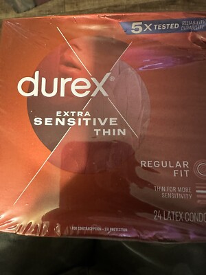 2 Pack - Durex Extra Sensitive Thin Condoms 48 Count Total