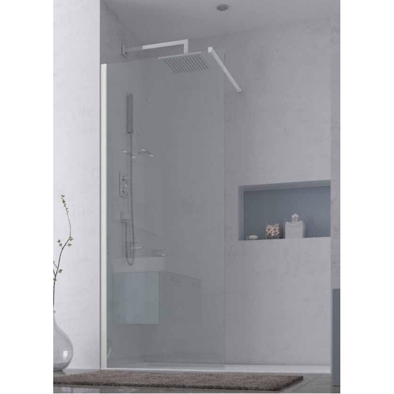 Paroi de douche en verre trempé 120 cm pour créer une douche à l'italienne moderne
