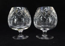Pair of Vintage CTC3 Cartier "Crystal" Glass Cognac Brandy Snifters 5.5" x 4"