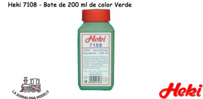 VT HEKI 7108 - Bote de 200 ml de pintura acrílica de color Verde - Nuevo (c.161)