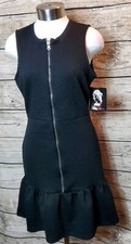 Marilyn Monroe zip front ruffle hem dress Size Medium NWT