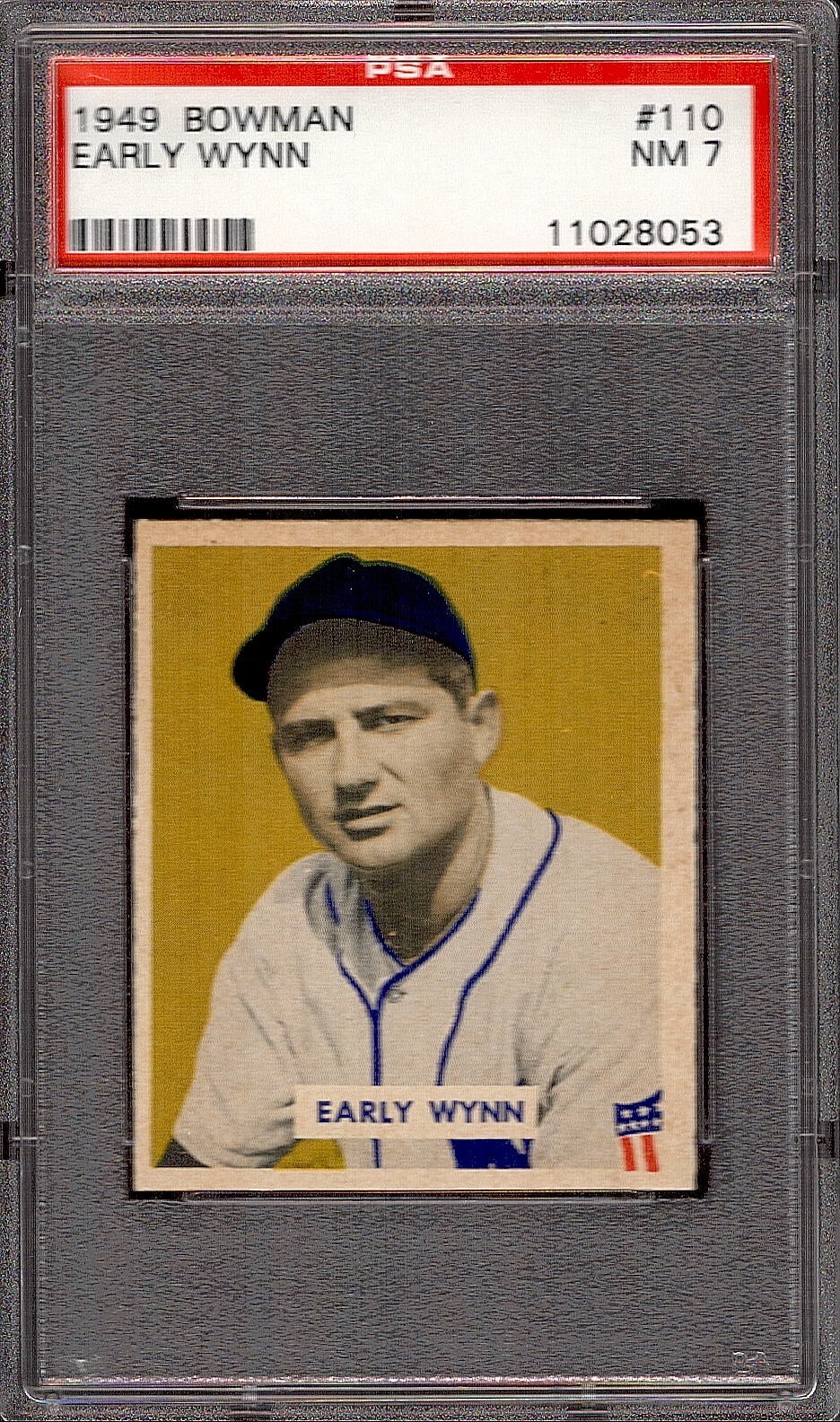 1949 Bowman Early Wynn #110 PSA 7 RC HOF