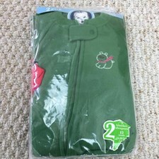 New 2 Gerber Baby Infant Blanket Sleepers Size 12 Months
