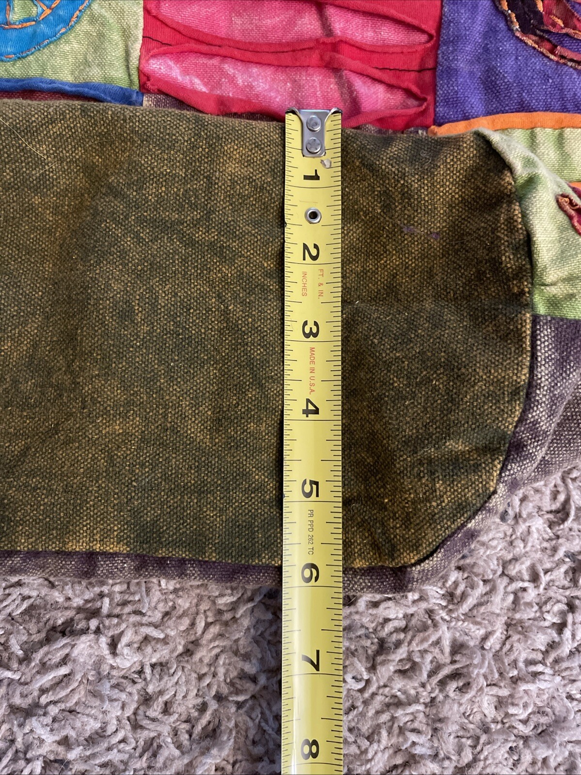 Crossbody Bag Patchwork Distressed Hobo Rising In… - image 12