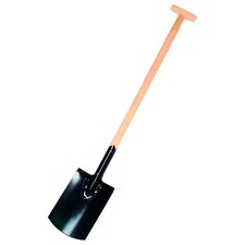 Heavy Duty Square Mouth Shovel Spade Steel Head with Hard Wooden Handle