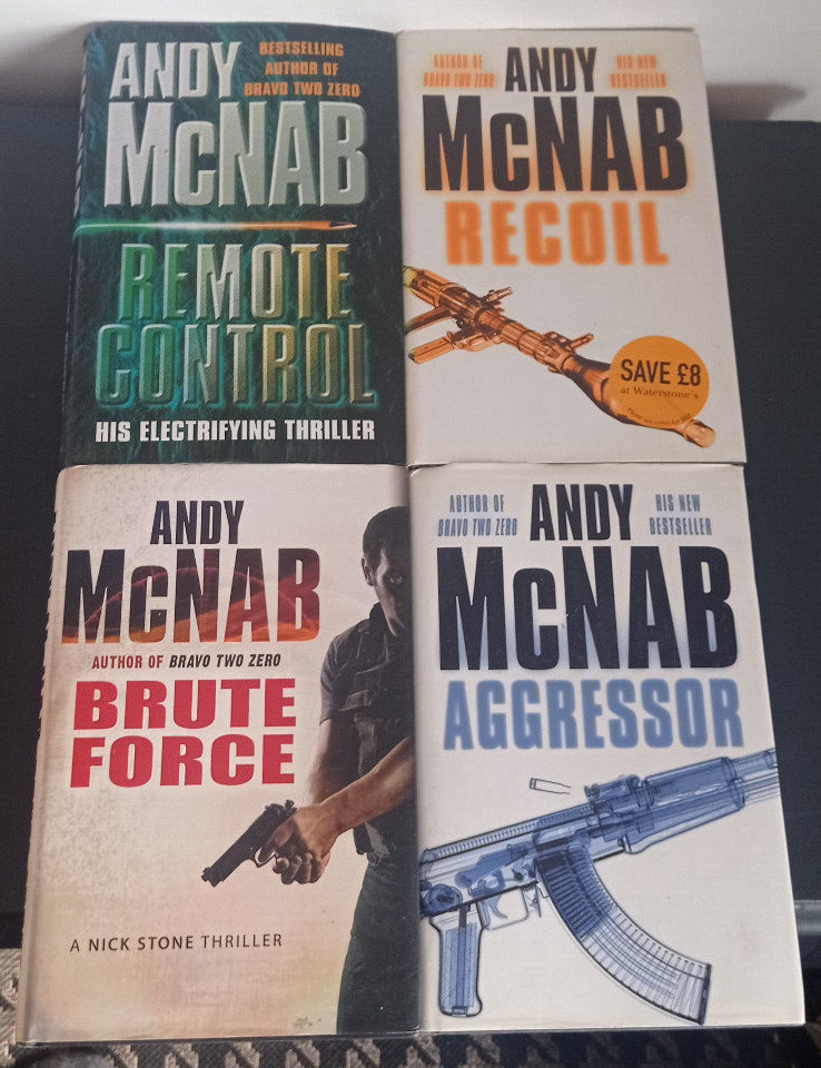Andy McNab - Set of 4 hardback books - Excellent condition