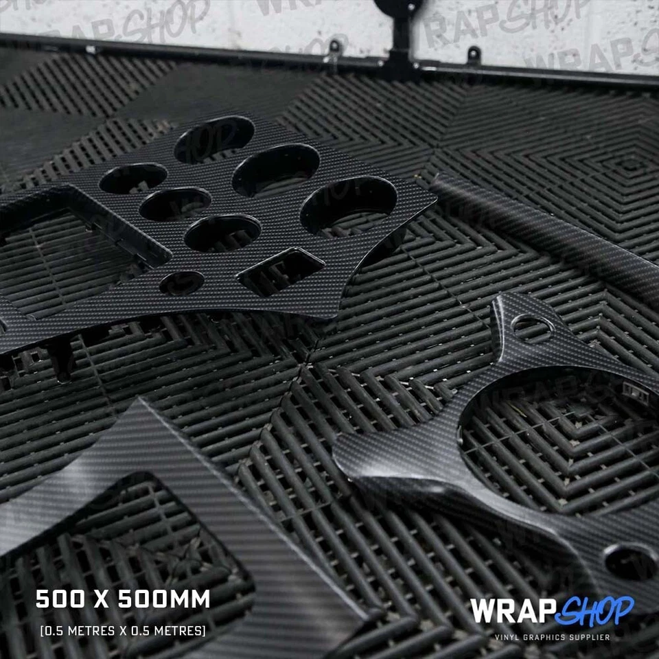 3M MATTE/SATIN CARBON FIBRE Wrapping Vinyl (500 x 500mm) - Image 3 of 4