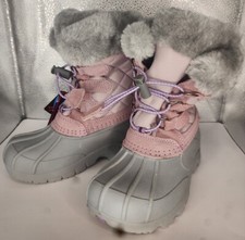 Totes Toddler Girls Lil Jenny Waterproof Insulated Flat Heel Winter Boots