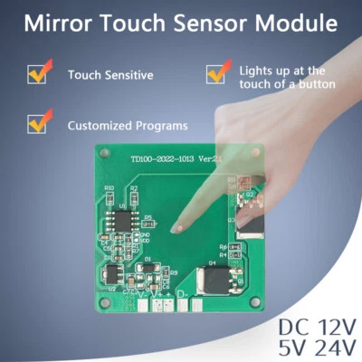 Touch-Sensor Schalter LED Licht Smart Glass kapazitive Lichtsensor-Modul 12V 24V