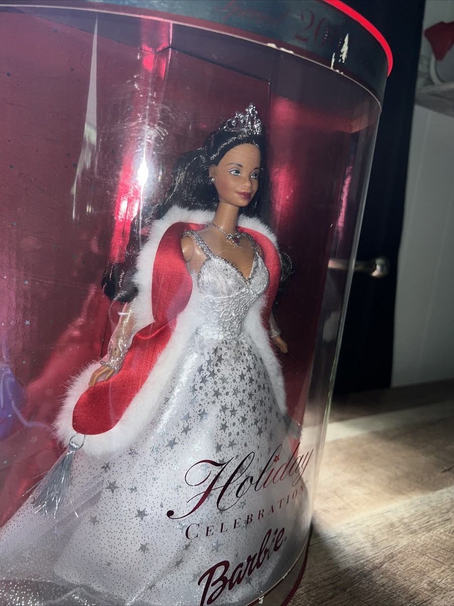 Vintage 2001 Holiday Celebration Barbie Doll African