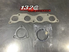 k20 k24 stainless steel header gasket donut 2.5 flange gasket 3 bolt exhaust