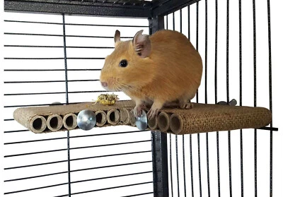 TOTALLY DEGU Degu Corner Shelf - pet toy, degu, rat, gerbil, hamster cage accessory.