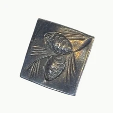 Vintage Stuart Nye Hand Wrought Sterling Silver Bee Tie Tack Pin With Original C