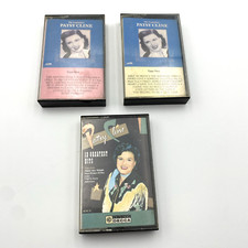 Patsy Cline Cassette Lot Of 3 The Legendary Tape 1  Tape 2, 12 Greatest Hits