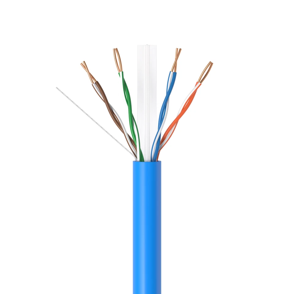 4-Pack - CAT6 1000FT Blue UTP Ethernet Cable 23AWG Network Solid Bulk Wire - Image 3 of 4