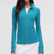 LULULEMON DEFINE JACKET NULU HAWAIIAN BLUE/MIRROR SILVER 0-2-4-6-8-10-12-14 NWT