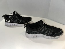 Nike Shoes 6.5 Youth Free Run 2 GS Sneaker Black Mesh Lace Up Comfort DD0163-004
