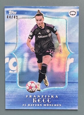 2024 Topps Aitana Bonmati Curated Estrellas de la UWCL - Franziska Kett /49 Blue