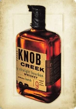 Knob Creek Bourbon Whiskey Single Swap Playing Card OOP Bar Art