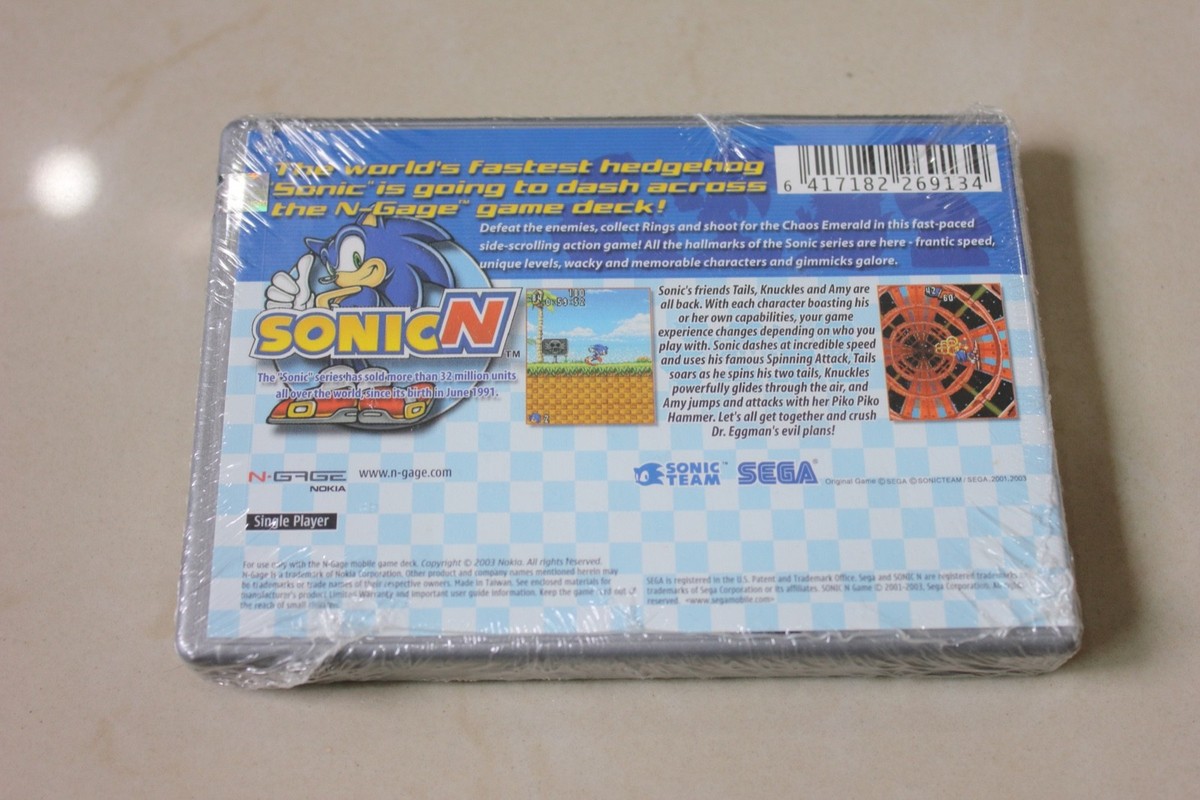 Sonic N N-Gage – Jeu D'action Complet Sur Nokia – Bon état