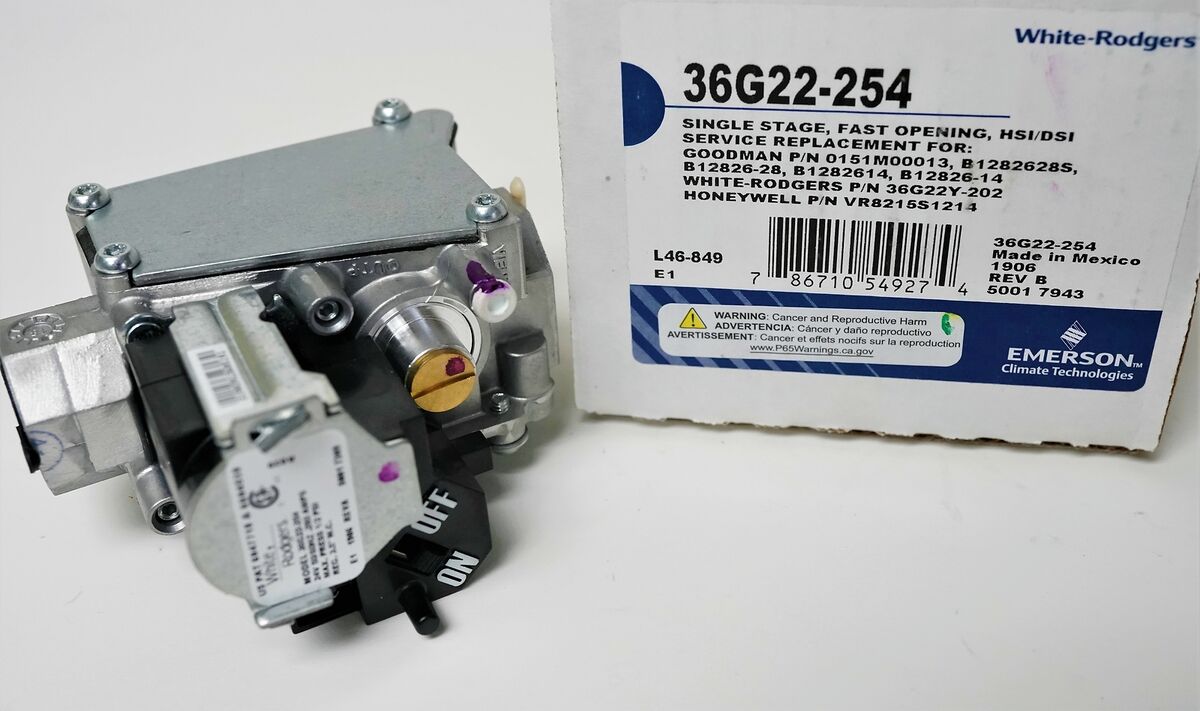 36G22-254 White-Rodgers Gas Heating Furnace Valve for 36G22-254 White-Rodgers Gas Heating Furnace Valve for