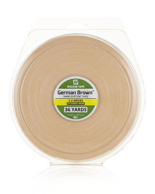Walker German Brown Liner Cloth Hairpiece System Wig Tape Roll 3/4'' x 36 Yard