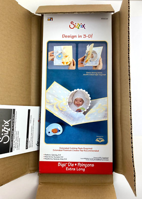 Sizzix Bigz Extra Long Die Platform. Spinning, 3-D Scrapbooking Crafts Cards Art