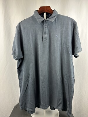 Simply Southern Men s Dark Gray 3 Button Polo Shirt Size XL 100% Cotton