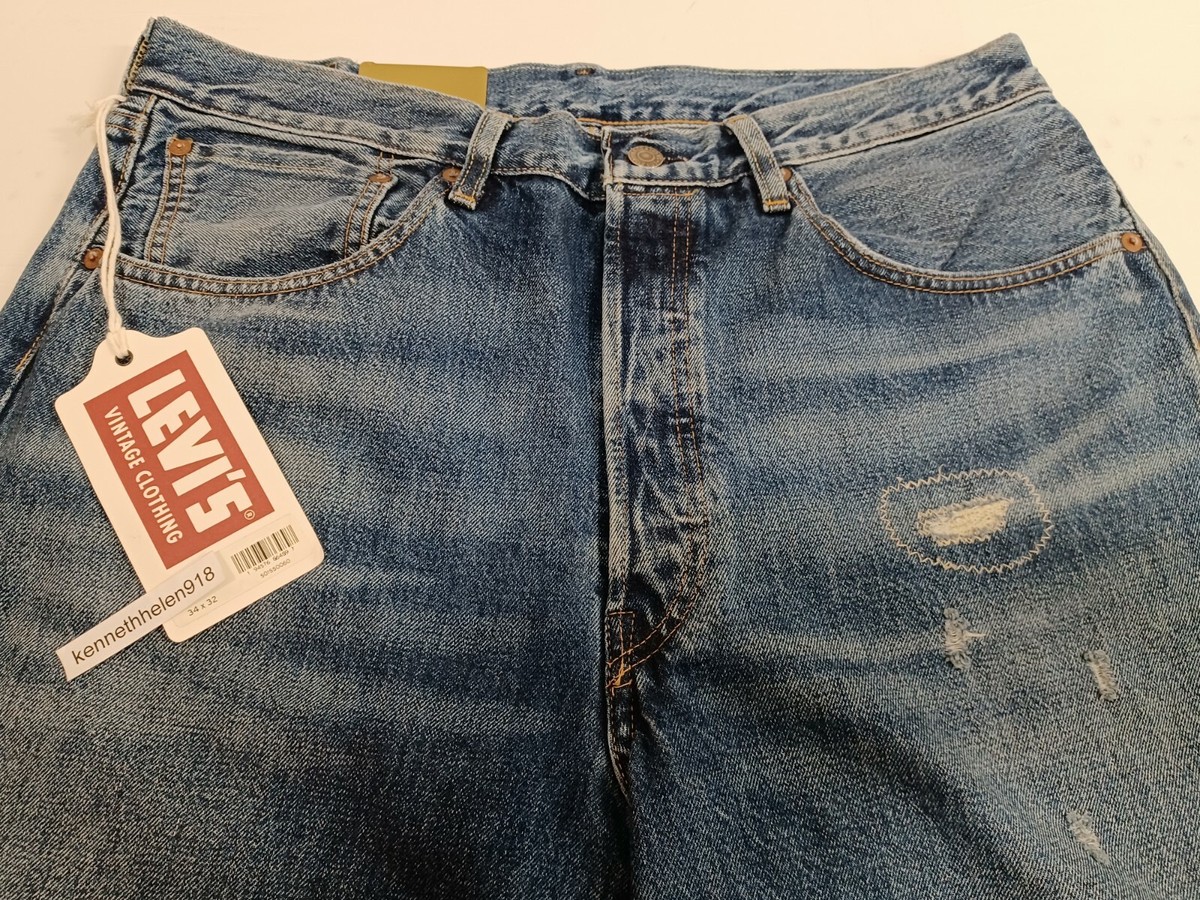 新品LEVI'S VINTAGE CLOTHING 501XX 1955 W34 LVC Levi's Vintage Clothing 501Z XX 1954 Selvedge Denim Jeans