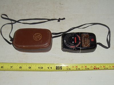 VINTAGE GENERAL ELECTRIC TYPE DW-48 EXPOSURE METER LIGHT VALUES