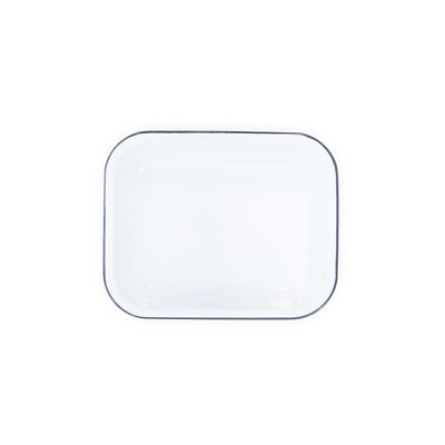 Crow Canyon Enamelware Small Open Roasting Baking Pan, 4 Colors Available