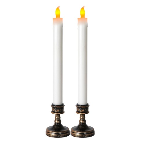 2 Pcs Candle Adornment Holder LED Electronic Votive Candles Wedding Decorations