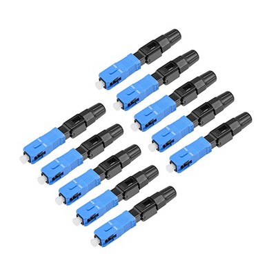 10 Stück SC/UPC Glasfaser Schnell Verbinder Platte Rasant Adapter MM/SM FTTH/OD