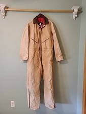 Walls Zero-Zone Insulated Coveralls Mens Sz L Workwear Worn Barn Chore Coat