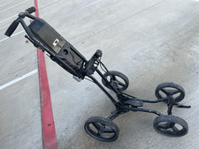 Sun Mountain Micro Cart Collapsible 4-Wheel Golf Push Trolley  Black
