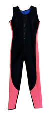 Vintage Typhoon Long John Wetsuit Pink/Black M Made in England