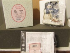 Cherished Teddies 848581 NORA Snowbear Pulling a Little Buddy on a Sled 2001