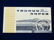 FORD Streifen TAUNUS 12M super G13AL 1959 8S PROSPEKT Englisch brochure 1109