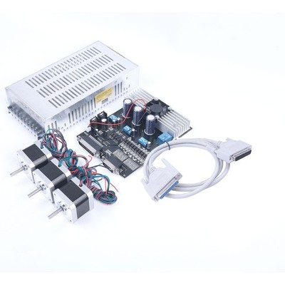 3-Achsen CNC-Set: 3 Stück Nema23 23HS6430 Schrittmotor + Treiberboard&Kabel