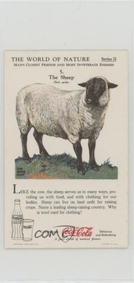 1930s Coca-Cola The World of Nature Sheep #5 0nr3