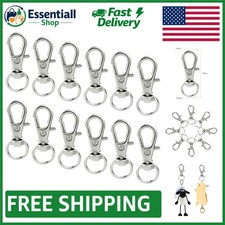 50 Pcs Durable Metal Swivel Clasps - Versatile Snap Hook Lanyard Clips
