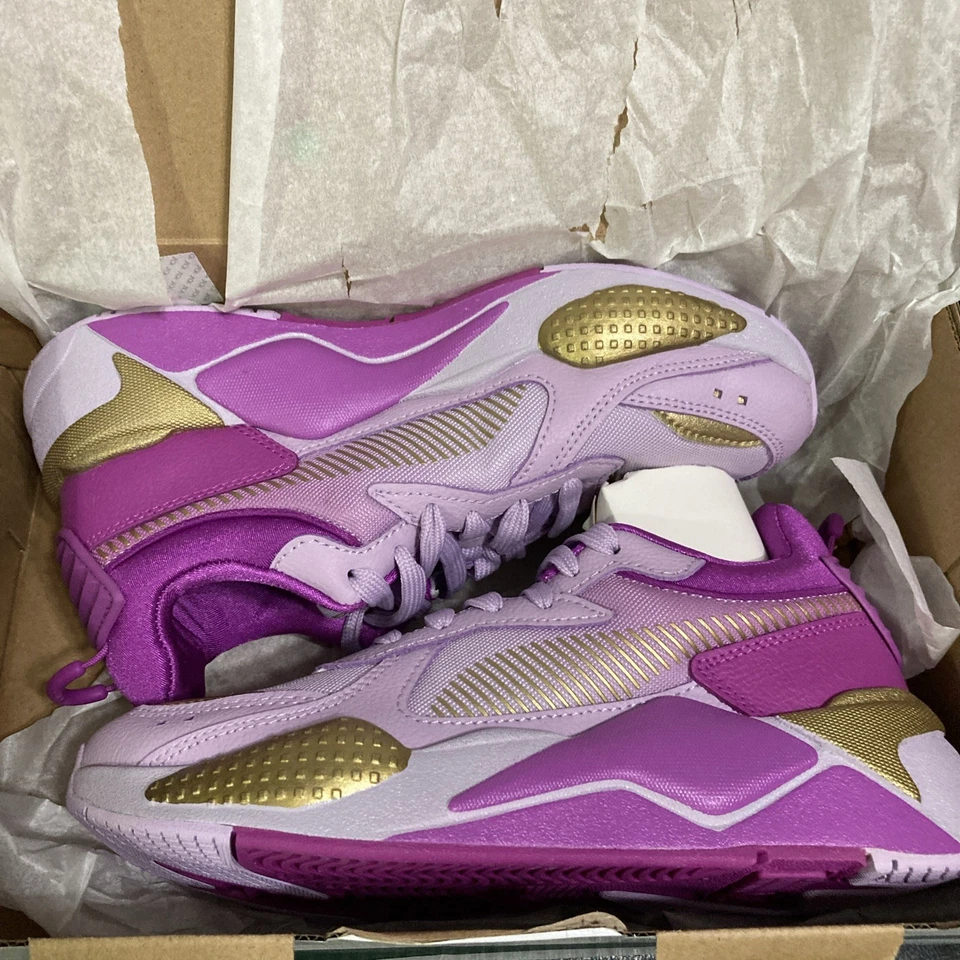 PUMA RS-X Women's I Am Brave Purple Gold 388688-01 Size SZ 7 - Image 3 of 4