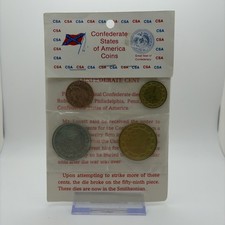 Confederate States of America Coins Set 1961 New Restike Originals - Collectors